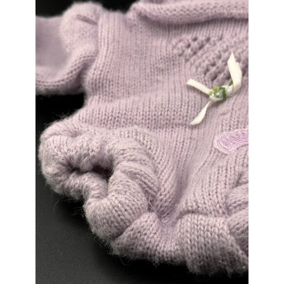 Cabbage Patch Kids BBB Bean Butt Bottom Babies 1985 Purple Knit Jumper 192 WS - Picture 5 of 12